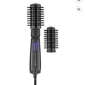 INFINITIPRO BY CONAIR Spin Air Rotating Styler Hot Air Brush, 2” & 1.5”